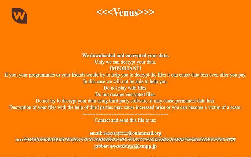 venus-ransomware-riscatto